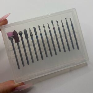 Nail Drill Bit Set with Case